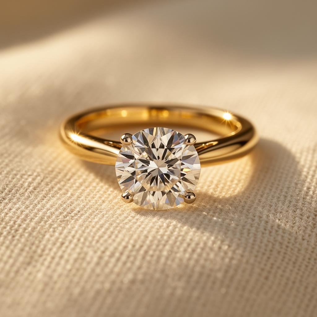 Aurora Solitaire Ring